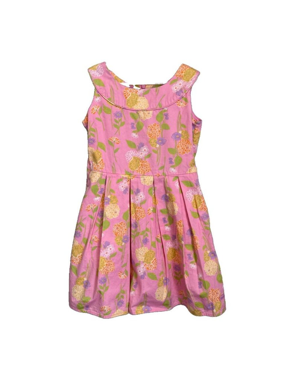 American Girl Flower Garden Dress Girls 7 Pink Summer Spring Dress Like Doll